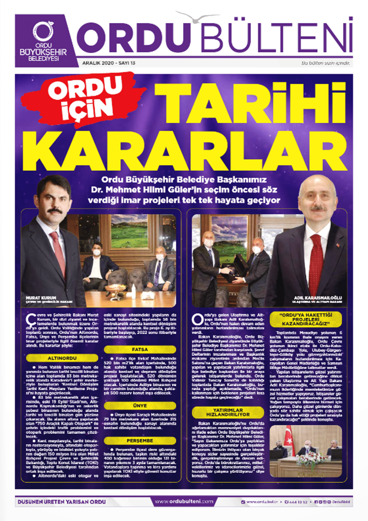 Ordu Bülteni | 13. Sayı