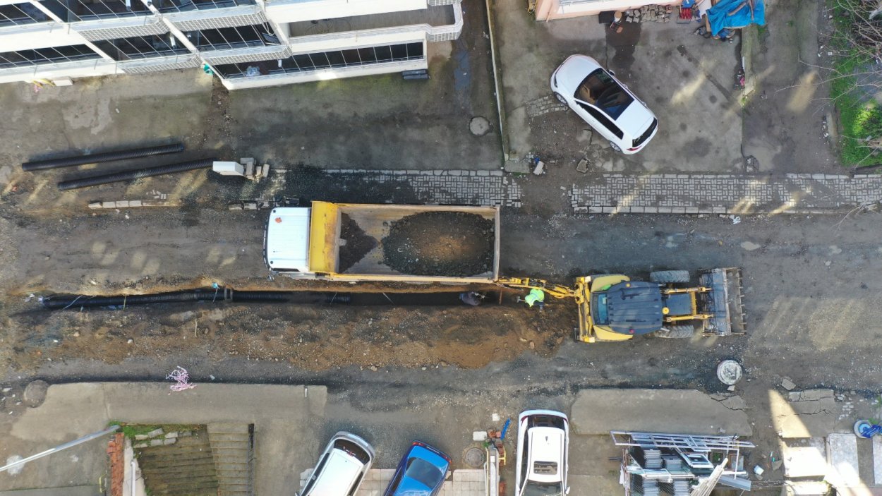 ALTINORDU ŞAHİNCİLİ’YE YAĞMUR SUYU HATTI