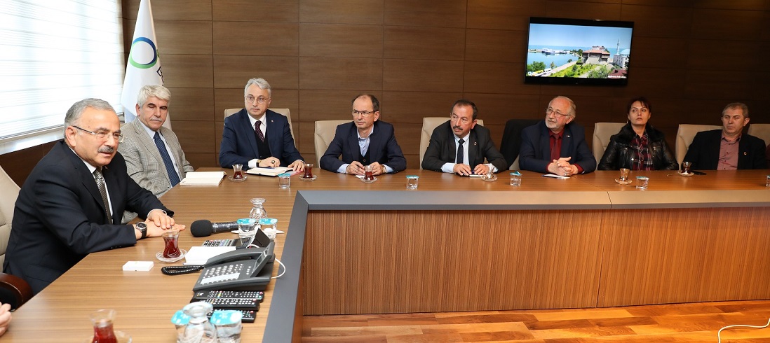 BAŞKAN GÜLER MUHTARLAR DERNEĞİ BAŞKANLARIYLA BİR ARAYA GELDİ