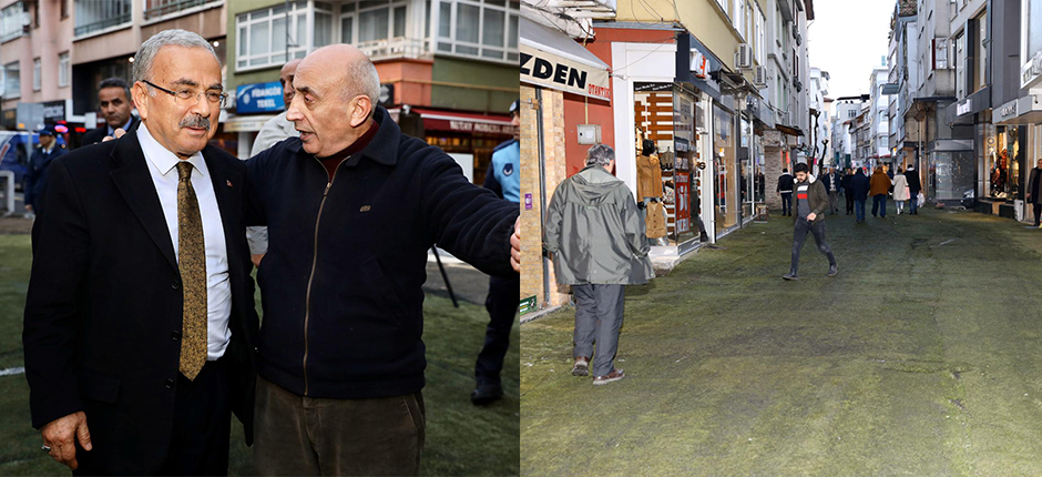 SIRRIPAŞA CADDESİ’NDEKİ ÇALIŞMALARIN 3 AYDA TAMAMLANMASI HEDEFLENİYOR