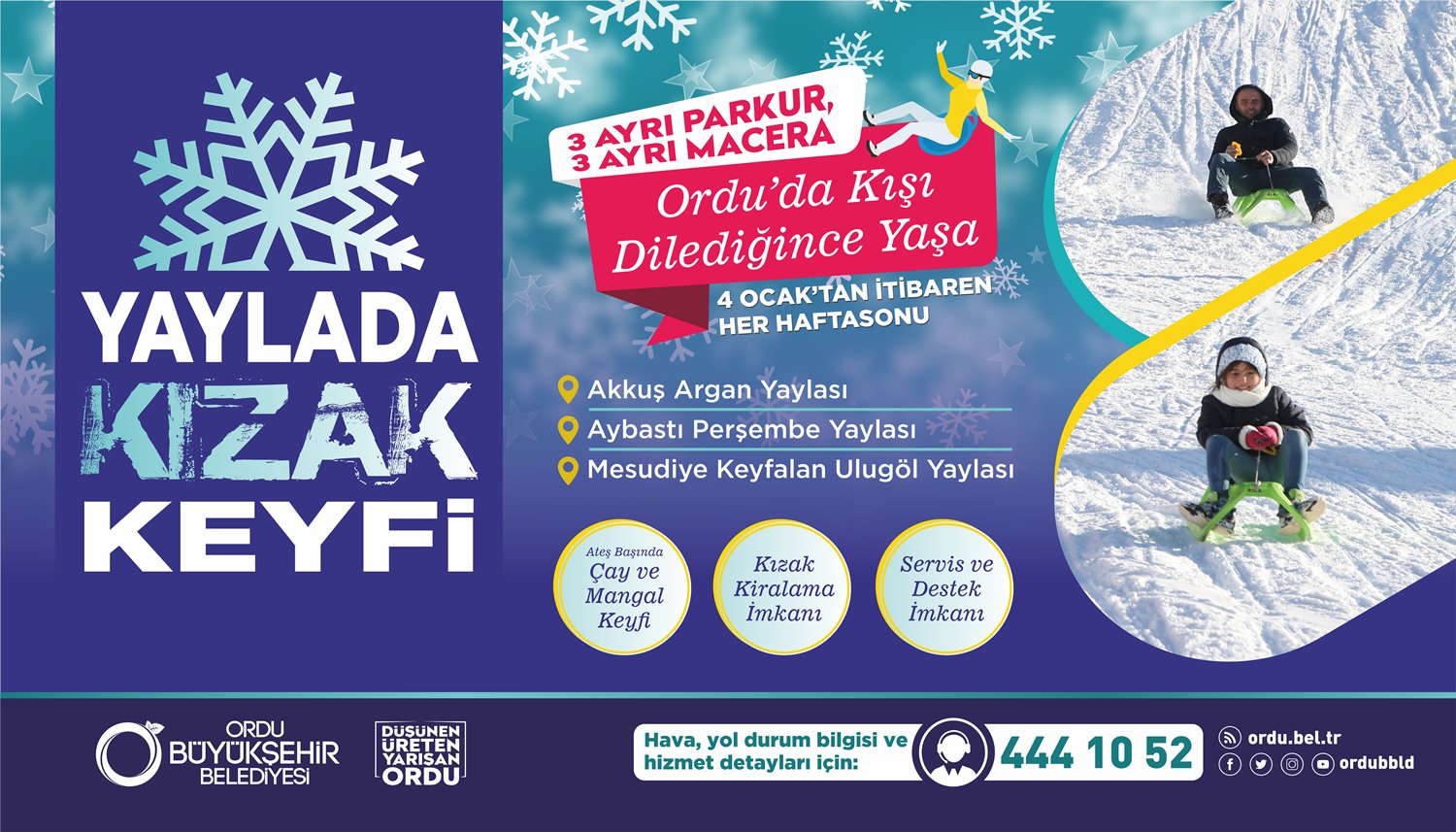“YAYLADA KIZAK KEYFİ” YAŞANACAK
